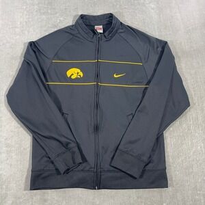 Nike Iowa Hawkeyes Men's Medium Track Jacket Full Zip‎ NCAA University Athletic